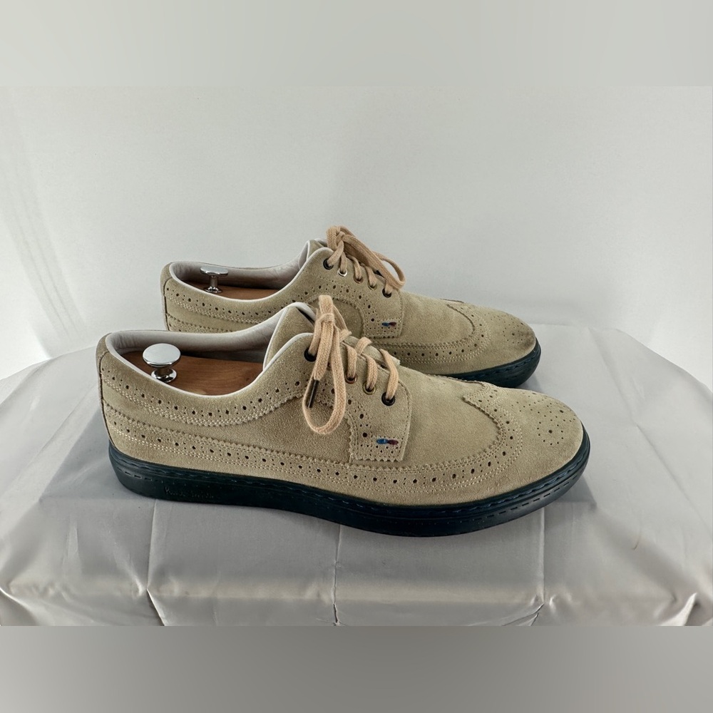 Paul Smith Jeans Beige Wingtip Beige Suede Sneakers View 2